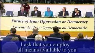 Maryam Rajavi at European Parliament  15 12 2004