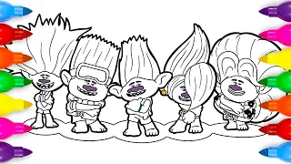 BroZone Coloring Pages | Trolls Band Together