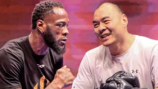 Deontay Wilder vs. Zhilei Zhang • FULL PUBLIC WORKOUTS | Frank Warren & Eddie Hearn | DAZN Boxing