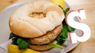 SALMON BAGEL BURGER RECIPE - SORTED