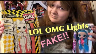 MORE LOL Surprise OMG FAKE VS REAL Doll Comparisons - How to Spot Fake L.O.L. O.M.G. Lights Dolls