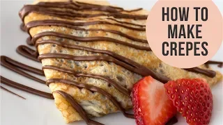 Basic French Crepes Recipe - Crepe Batter just in a minute... || Easy CookBook