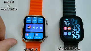 Watch 8 vs Watch 8 Ultra #watch8vswatch8Ultra  #MATEO Watch 8 Ultra vs Watch 8