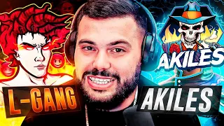 🔱 AKILES RETA A PVP A L-GANG 👹 Y NO CREERAS LO QUE PASO ... 🤯!!   L-GANG ARCHIVERO ? 🧐🤔