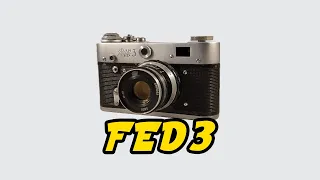 FED 3 soviet vintage camera ФЭД 3 советский фотоаппарат