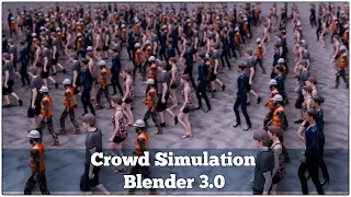 Crowd Animation | Blender 3.0 tutorial