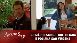 Amores Verdadeiros - Liliana e Poliana confessam que são virgens e Gusmão ouve