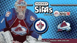 Jets vs Avalanche (Hockey Sims on NHL 16)