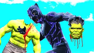 The Hulk VS Black Panther Super Fight | GTA V | Redux Mango
