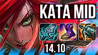 KATARINA vs SWAIN (MID) | 69% winrate, 51k DMG, Legendary, 17/5/9 | EUW Master | 14.10