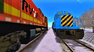 Railfanning in Train and Rail Yard Simulator | Train vlog | 5 TRAINS (FREIGHTS)
