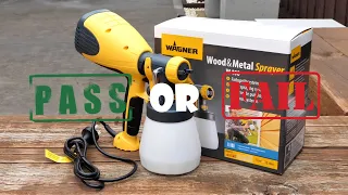 Wagner W100 Wood And Metal Paint Sprayer | Sprayer vs Brush Painting | Unboxing & Testing