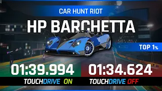 Asphalt 9 Car Hunt Riot - PAGANI ZONDA HP BARCHETTA - Touchdrive & Manual Laps - THE CIRCUIT