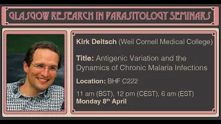 Parasitology GRiP-ing Seminar | Kirk Deitsch (Weill Cornell Medicine)