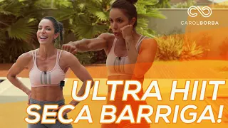 Treino HIIT secador de BARRIGA! - Carol Borba