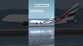 ATC calls Emirates A380 fata$$ 😂😬😅