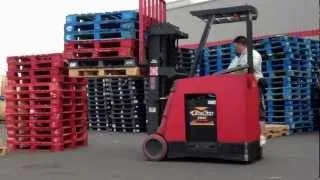 DRIVING MY FORKLIFT AT WORK