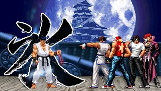 [KOF vs SF] Ice Ryu Vs. KOF Hero Team [ 1vs4 ]