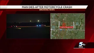 Man dead after motorcycle crash in OKC