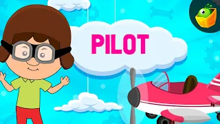 Pilot & Flight Attendant | Job & Occupation Songs for Kids | Career Song for Kindergarten