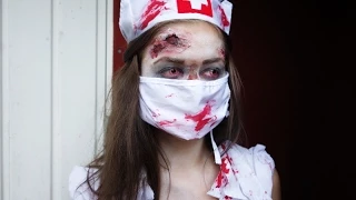 Halloween makeup tutorial- Zombie nurse