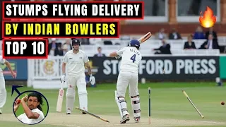 Top 10 Stumps Destructive Delivery By India Fast Bowlers !! Stumps Flying Wickets !!