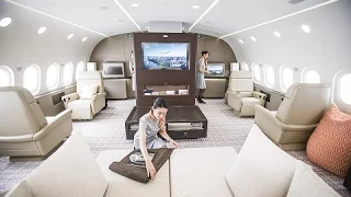 Inside The Boeing Dreamliner B787 The World's Largest Private Jet (Cost £20,000 Per Hour)