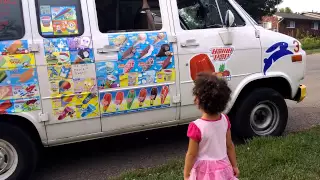 Ice Cream Truck Stopped in our New neighborhood - Hello Song
