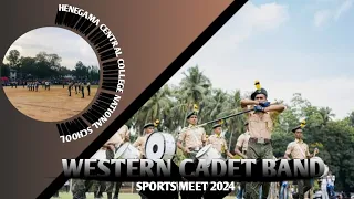 HENEGAMA CENTRAL COLLEGE NATIONAL SCHOOL SPORTS MEET 2024 WESTERN CADET BAND DISPLAY