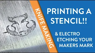 How to PRINT a STENCIL - (& ELECTRO-ETCH it onto steel)