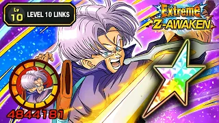 100% NEW F2P EZA STR TRUNKS LEVEL 10 LINKS + STICKER EFFECT! Dragon Ball Z Dokkan Battle