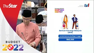 Budget 2022: RM2,000 cash aid for households earning RM2,500 and below