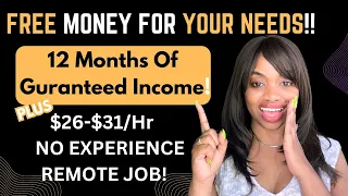 😮$17,000 Free Money For Your Needs (Guaranteed Income) + No Experience Remote Job $31 Hr! #podcast