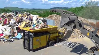 EuRec Zerkleinerung von Sperrmüll / Shredding of bulky refuse