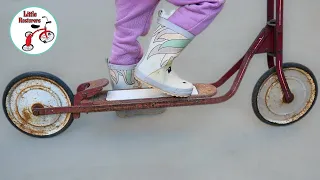 Vintage Scooter Restoration. Desirable 1950's Hi-Speed Kids Toy Scooter.