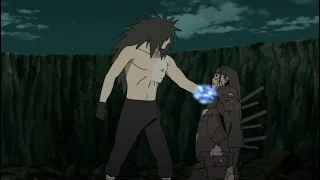 Obito revives Madara, 9 Tailed Beasts vs Madara, Madara took Hashirama's sage power(English Dub)