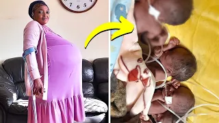 Mom gives Birth to 10 Babies then Doctors Realize One of them is NOT a Baby