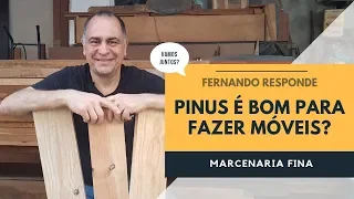 Pinus: é uma madeira boa para móveis? Fernando responde.