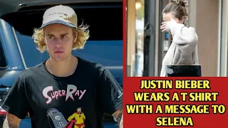 Justin Sports a T-Shirt Bearing a Song-Inspired Message to Selena in Response to Her Viral Romance