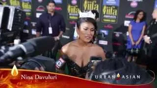 Nina Davuluri ~ 15th Annual IIFA "Magic of the Movies" Green Carpet Interviews