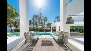 Luxury oceanfront 6 bedroom villa for sale in San Pedro de Alcántara, Costa del Sol, Spain