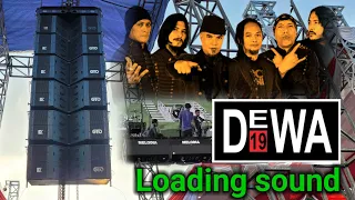 LOADING SOUND KONSER DEWA 19 DI STADION SIDOARJO, MELODIA SURABAYA