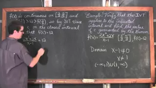 Intermediate Value Theorem Calculus 1 AB PreCalculus