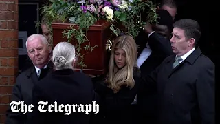 Derek Draper’s daughter Darcey carries father’s coffin