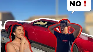 TOWING CAR PRANK ON BOYFRIEND!! *GETS HEATED**