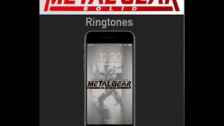Ringtones from sound effects of the Original Metal Gear Solid