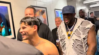 RYAN GARCIA SECONDS AFTER BEATING DEVIN HANEY - HAPPY & HYPED GOING CRAZY IN THE LOCKER ROOM!