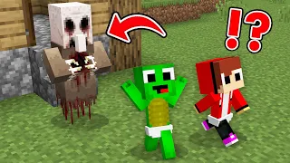 What it inside this Spooky Mansion House in Minecraft Baby JJ & MIkey challenge Maizen Mizen Mazien