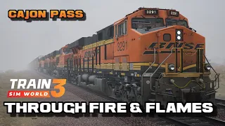 No Commentary Full Playthrough | Through Fire & Flames Scenario Train Sim World 3 Cajon Pass