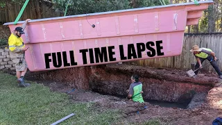 Timelapse of Pool Installation in Brisbane Australia